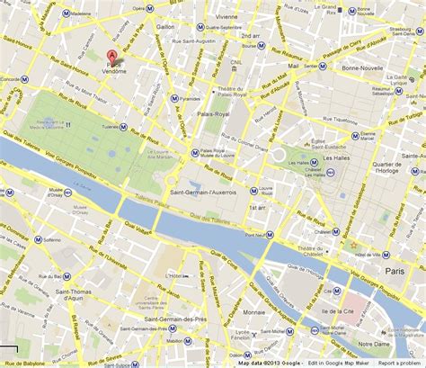 place vendome map.